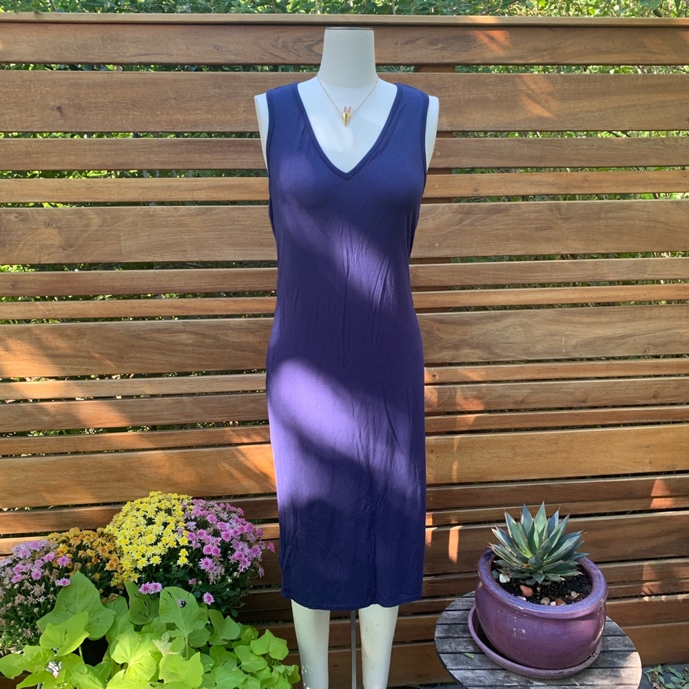 LUCKY BRAND MAXI DRESS WITH BACK KEYHOLE DETAIL